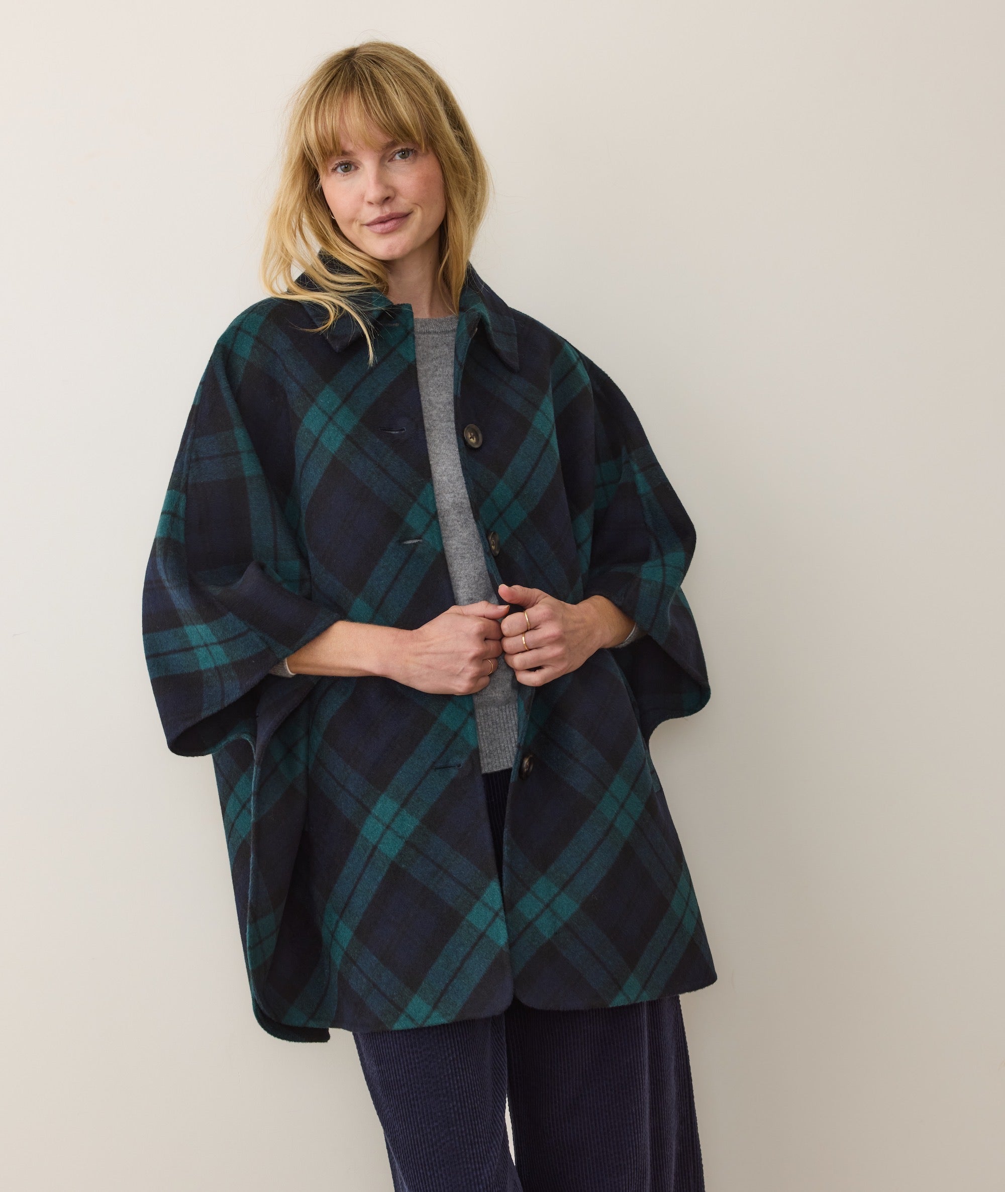 H1_W_Colette_Wool_Drape_Coat_Evergreen_Plaid_13120-Final-Web